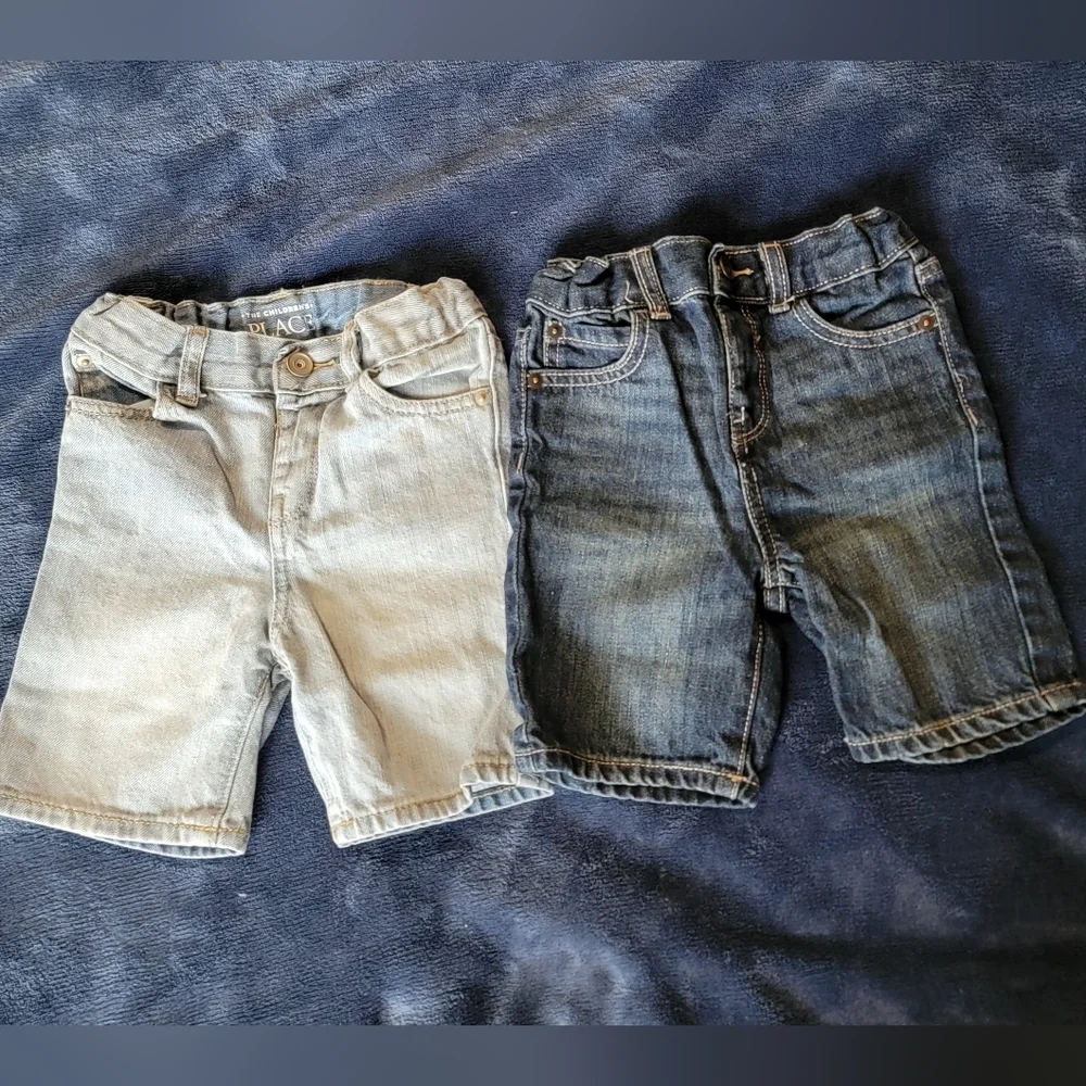 The Children's Place Boys denim shorts, 3T, Brendan, and Corson wash